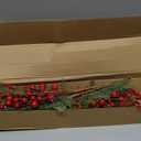 Christmas Tree Decorations 6 Pack Christmas Floral Picks17 inch Red Berry Picks with Holly Berries for Xmas Winter Holiday Home DIY Ornaments