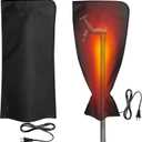 codree Heated Outdoor Faucet Covers for Winter, 25.1" x 11.8" Waterproof Insulated Spigot Cover Freeze Protection, Reusable Garden Pipe Wrap Insulation Faucet Socks for Outside Lawn Yard Water Faucets