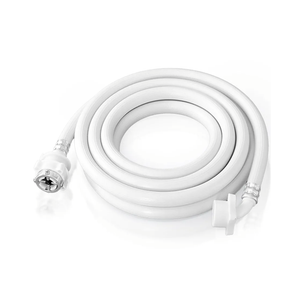 6.6FT 2 Meter Wave Wheel Drum Washing Machine Water Supply Pipe Extension Pipe with Steel Head, Fully Automatic Drum Washing Machine Water Inlet Hose