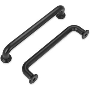 10 Pack 3-3/4 Inch Matte Black Kitchen Cabinet Handles Black Modern Cabinet Pulls Antique Dresser Drawer Pulls Farmhouse Kitchen Hardware for Cabinets Cupboard Closet (3-3/4"/96MM Hole Centers)