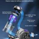 Aspiron 1700W Canister Vacuum Cleaner, 45Kpa Bagless Vacuum Cleaner, Multi-Cyclonic Filtration, 2 Anti-Allergen HEPA Filters, 3.5QT Dust Cup, 4 Tools, Corded Vacuum for Hard Floor, Pet Hair, Violet