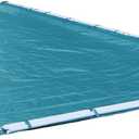 Robelle 18 x 40 ft Extra Heavy Duty Blue Winter Pool Cover for Inground Pools, 5 ft Overlap (23 x 45 ft Cover Size), Solid 10 x 10 Scrim, 2.91 oz/yd2, Style: 581840R-ROB