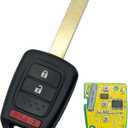 3 Buttons Keyless Entry Remote Car Key Fob Fit for Honda Fit 2015 2016 2017 2018 2019 2020/Crosstour 2013-2015/CR-V 2014-2016 MLBHLIK6-1T 35118-T2A-A20 (1)