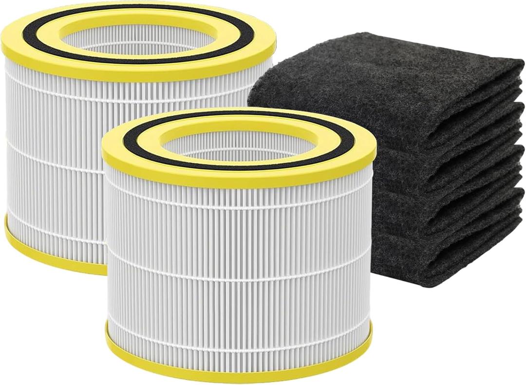 FLT151 Replacement Filter V for Germ-Guardian AC3000W/ AC3000B/ AC3050/ AP3151W/ AC151 Air Purifier, Include 2 Composite Filter + 4 Carbon Prefilter