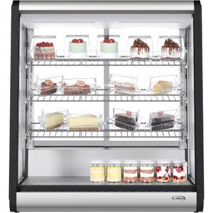 KoolMore CDC-69-SS 31 in. 4-Tier Commercial Countertop Display Refrigerator in Stainless-Steel