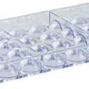 Pastry Tek 10.8 x 5.3 Inch Chocolate Shaping Mold, 1 Freezable Candy Mold - 32 Cavities, Half-Sphere, Clear Polycarbonate Chocolate Mold, Dishwashable, Easy To Release - Restaurantware
