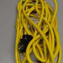 EP 15 Ft 10 Gauge Outdoor Extension Cord with T-Blade Plug, Heavy Duty NEMA 5-20 P/R Power Cord, 20A 250V 10/3 SJTW Cable for Lawn, Garden, Appliance, Yellow