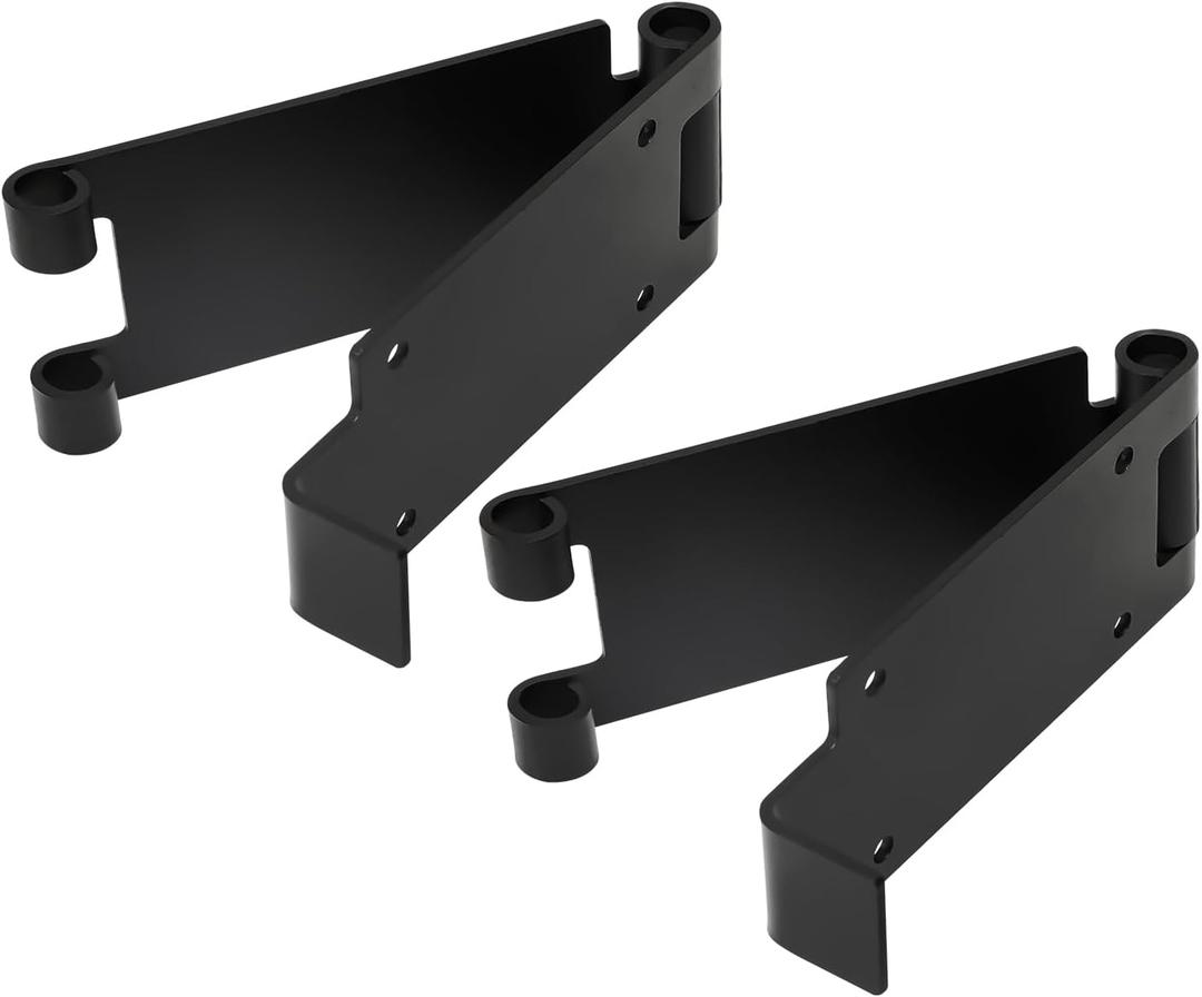 Low Headroom Garage Door Bracket Kit - Adjustable Quick Turn Top Track Bracket for Overhead Doors, Set of 2 , Standard Garage Door Parts and Compatible with Clopay, Hurricane Brackets