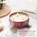 2 x Citronella Candles Outdoor  2 Pack x 13.5oz, Large 3-Wick Soy Wax Tin Candles for Home Patio up to 150 Hours Burning, Lemograss Candle Bulk for Outside Garden Yard Balcony, Summer Camping Huge Candle