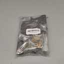 HEVSTIL 4-Pack Wood Curtain Rod Brackets,Return End Brackets for 1-2/5" Pole for Curtain Rods, Wall Mount, Dark Brown (1.37 inches)