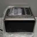 4 Slice Toaster with Touch Screen, Stainless Steel Smart Bread Toaster, 1.5" Wide Slots, 6 Shade Settings & 6 Bread Types for Bagels, Timer, Single Slice Toasting, Reheat, Defrost, 1800W