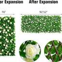 DOEWORKS Expandable Fence Privacy Screen for Balcony Patio Outdoor, 1PC Faux Ivy Fencing Panel for Backdrop Garden Backyard Home Decorations