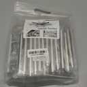 40 Pack Kitchen Cabinet Handles Drawer Pulls Brushed Nickel Stainless Steel, 5" Length (3" Hole Center) Kitchen Cabinet Hardware