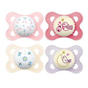MAM Original Day & Night Pacifiers, Binky Pacifier for 0-6 Months, BPA-Free Silicone, Glows in The Dark, Best for Newborn Babies, Developed with Medical Experts, 3 Count Binkies