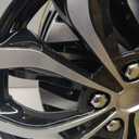 14-inch Premium Universal Hubcaps (Black Silver)