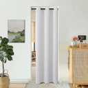 BGment Greyish White Door Curtain 78 Inch Length for Doorway, Bedroom Closet Curtain, Privacy Thermal Insulated Blackout Grommet Room Divider for Room Separation, 1 Panel, 40 Inch Wide