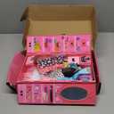 84 Pack Doll Clothes and Accessories with Doll Closet for 11.5 Inch Doll Fashion Design Kit Girl Including Wedding Dress Fashion Dress Outfits Tops and Pants Shoes Hangers Bags Necklaces