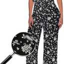 Hybrid & Company Women's Lightweight Off Shoulder Jumpsuit  Stretchy Wide Leg Romper  Casual to Formal One Piece Outfit (Medium, G219836-blackwhite)