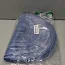 WAZAIGUR Oval Placemats Cotton Vinyl Woven Cute Heat-Insulated Washable Dining Kitchen Table Place Mats Set of 4, Blue and White