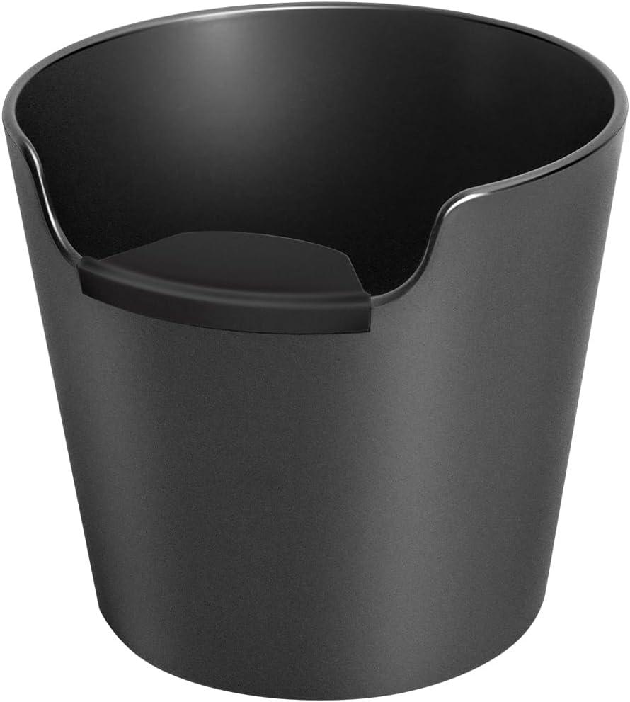 Espresso Puck Disposal Knock Box with Non-Slip Base Durable ABS Coffee Grounds Knock Out Bin Container for Espresso Machine