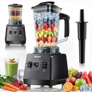 Blender Smoothie & Grinder, 1000/2400W 25K RPM, 68oz, BPA-Free, Kitchen | 2L Capacity Countertop Blenders, 2 Containers, High-Speed Motor, Smoothies, Shakes,Juice, Baby Food, Dishwasher-Safe Parts