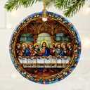 3 x The Last Supper Ornament | Christmas Ornaments, Christmas Tree Decorations, Holiday Hanging Decor, Christian Decor | Religious Gift, Christian Gift | Gifts for Easter, Gifts for Baptism/Confirmation