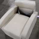 BestMassage | Recliner Chair | with 2 Point Massage Function | Textile Beige | with Lumbar Support, Adjustable Push Back, Footrest & Padded Seat | Easy Assembly | for Living Room, Home Theatre