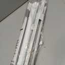 LazBlinds No Drill Cordless Roman Shades, 23'' W x 64'' H, White-Grey