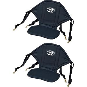 BKC UH-KS222 Universal Sit-On-Top Soft Padded Kayak Seat and Backrest with Water Bottle Pouch for Fishing/Kayaking/Rafting/Canoeing by Brooklyn Kayak Company (2 pack)
