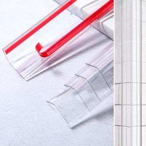 Clear Self Adhesive Wall Corner Protector Walls Edge Protector Wall Corner Guard Easy to Install Furniture Edge Safety Bumpers Cover Pointed Furniture for Baby(Set of 5, 47.24" X 1.18")