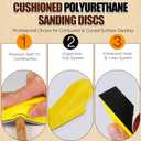 100PCS Professional Micro Detail Sander Kit, 3-in-1 Precision Mini Finger Sander with 60-800 Grit Sandpaper, Small Hand Sanding Blocks Tool for Wood/Furniture/Crafts/Tight Spaces/DIY Projects