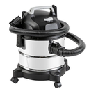 Amazon Basics Wet Dry Shop Vacuum Cleaner, 4 Gallon, 3 HP Stainless Steel, Grey/Black