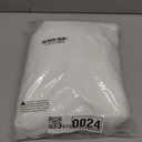 River Dream Stall Shower Curtain with Snap in Liner,No Hooks Needed Shower Curtain for Bathroom,Hotel Grade,Machine Washable,36" W74" H,White,with White Stripe and Magnets