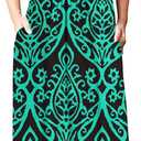 AUSELILY Maxi Dresses for Women 2026 Lace Short Sleeve V Neck Wrap Long Dress with Pockets (M)