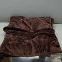 Exclusivo Mezcla Fleece Bed Blanket King Size, Super Soft and Warm Blankets for Couch, Sofa and Bed Waffle Textured, Cozy, Fuzzy and Lightweight (Coffee, 90x104 Inches)