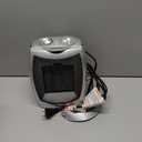 GiveBest Portable Electric Space Heater with Thermostat, 1500W/750W Safe and Quiet Ceramic Heater Fan, Heat Up 200 Square Feet for Office Room Desk Indoor Use, Silver