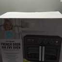 Martha Stewart French Door Air Fryer Toaster Oven Combo, 34QT Countertop Convection, 12-in-1, Bake, Broil, Roast, Fits 12” Pizza, Dehydrate, 5 Accessories, Air Fry Basket, Stainless Steel, Caviar Gray