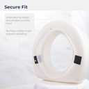 770-610 4 Inch Portable Raised Toilet Seat Riser, Elevated Toilet Seat for Seniors