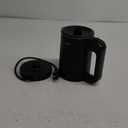 0.6L Small Electric Tea Kettle Lightweight, 20 Ounce Double Wall Hot Water Boiler Stainless Steel Auto Shut-off, 120V Portable Travel Electric Kettle Fast Boil for Tea and Coffee, Black