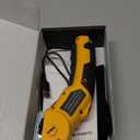 Cordless Electric Scissors: 4V Rechargeable Cardboard Cutter, 3 Blades, Safety Lock & LED Light, Box Cutter for Carton Carpet Plastic Fabric Leather (Yellow)