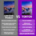 T TORTO9 Peel & Stick Self Adhesive Laminating 90 Sheets, 3mil Thickness, No Heat Required, Machine-Free, Clear Contact Paper for Documents and Crafts (Letter Size)