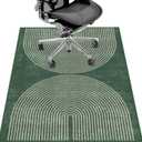 Office Chair Mat for Hardwood Floor&Tile Floor,36"X 48" Heavy Duty Desk Chair Mat for Hard Floors,Under Desk Rug for Rolling Computer Chair,Anti Slip,Low Pile Carpet Floor-Geo Green