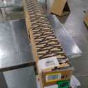 JONATHAN Y UMB1002D Tracy 9 ft. Classic MidCentury Scalloped Fringe Market Patio Umbrella with Auto-Tilt, Crank, Wind Vent and UV Protection in White/Black