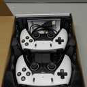 2025 Retro Gaming Console Pro 4K HDMI with 20,000+ Built-in Classic Video Games, Retro Game Stick with 23 Emulators Plug & Play TV Video Gaming Stick with 64GB Memory (Transparent Black) 2 Pack