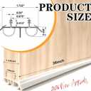 2Pcs 36" Double Bubble Under Door Draft Stopper 1-3/4" Wide Weatherstrip