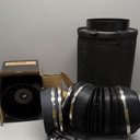 Hon&Guan 8" Air Filtration Kit: 8 Inch Inline Duct Fan with Speed Controller, 16" High Carbon Filter, 16 Ft Ducting & Rubber Coupler, Ventilation System for Grow Tents, Indoor Gardening, Hydroponics