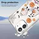 XIMIZU Halloween Case for iPhone 11 Pumpkin, Ghost Designed Soft Slim Fit TPU Anti-Scratch Shockproof Protective Mobile Cover Clear Phone Case for iPhone 11