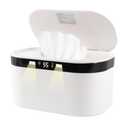 Baby Wipe Warmer, Wet Wipe Warmer 5 Modes of Temperature Heating Control Dual Heat for Baby's Comfort Large Capacity Wipes Dispenser Diaper Wipe Warmer with Night Light