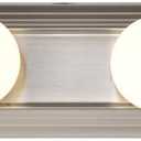 Nuvo Lighting 60/301 Transitional Four Light Vanity in Pwt, Nckl, B/S, Slvr. finish, 4lt Vanity Strip
