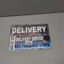 3PCS Delivery Driver Magnet for Car,2 Sizes of Magnetic Delivery Driver Sign with Reflective Design,Reusable Deliveries Sign for Car as Deliveries Drivers Essentials